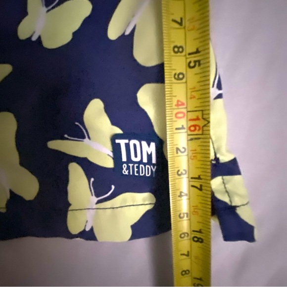 Tom And Teddy Butterfly Swim trunks Men XL drawstring beach vacation pool Line - Picture 7 of 11